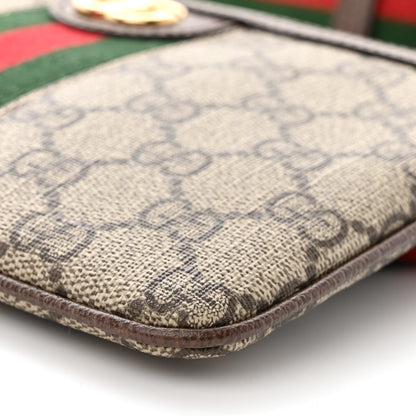 Gucci GG Supreme Monogram Web Ophidia Utility Belt Bag 95 38 Beige Ebony New Acero 12 of 12