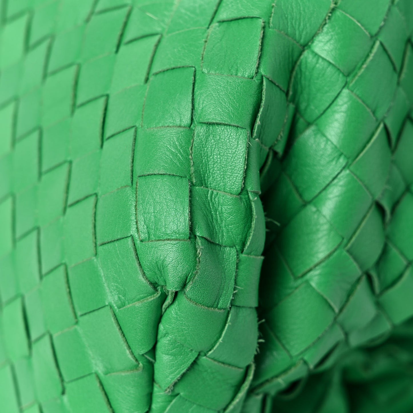 Nappa Maxi Intrecciato The Pouch Oversized Clutch Racing Green