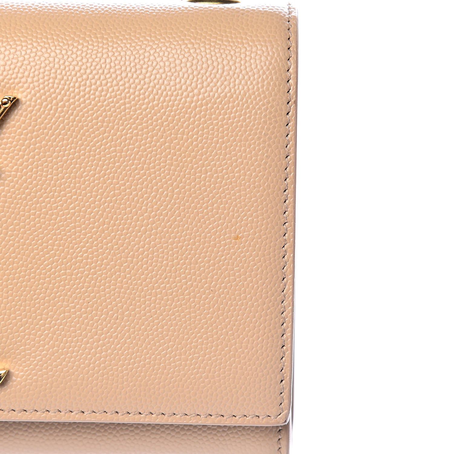 Saint Laurent Grain De Poudre Small Monogram Kate Satchel Nude Powder 9 of 15