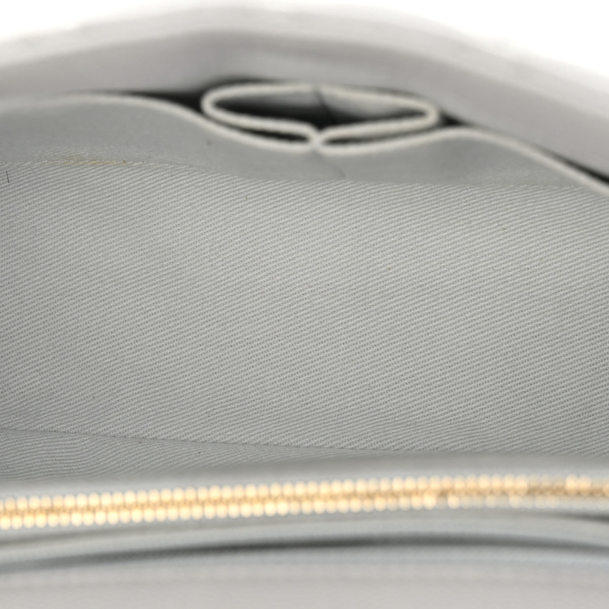 Caviar Quilted Small Coco Handle Flap Light Grey