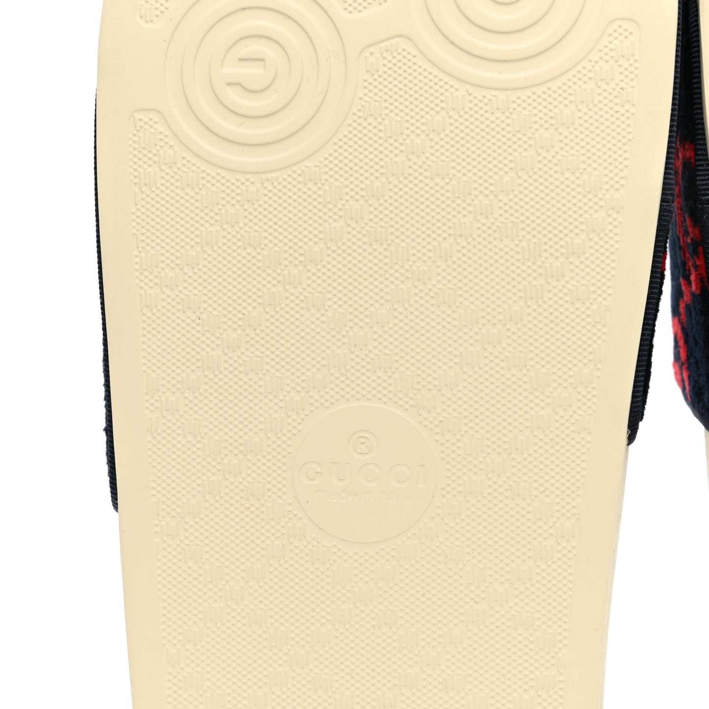 Terry Cloth GG Monogram Slide Sandals 40 Blue Red