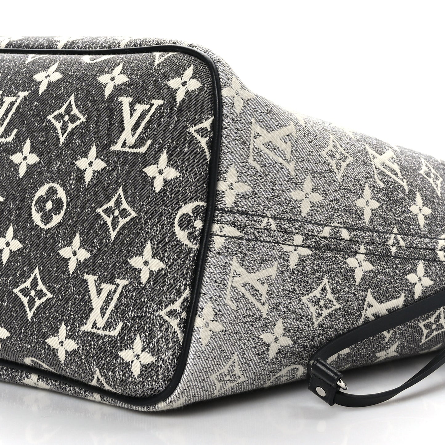 Denim Monogram Jacquard Neverfull MM Grey