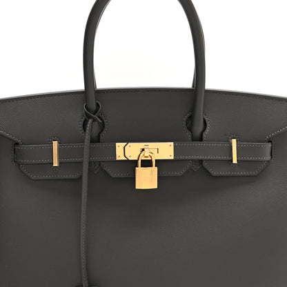 Hermes Grained Monsieur Birkin Sellier 30 Graphite 8 of 13