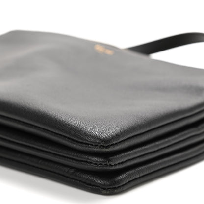 Celine Lambskin Small Trio Crossbody Bag Black 12 of 13