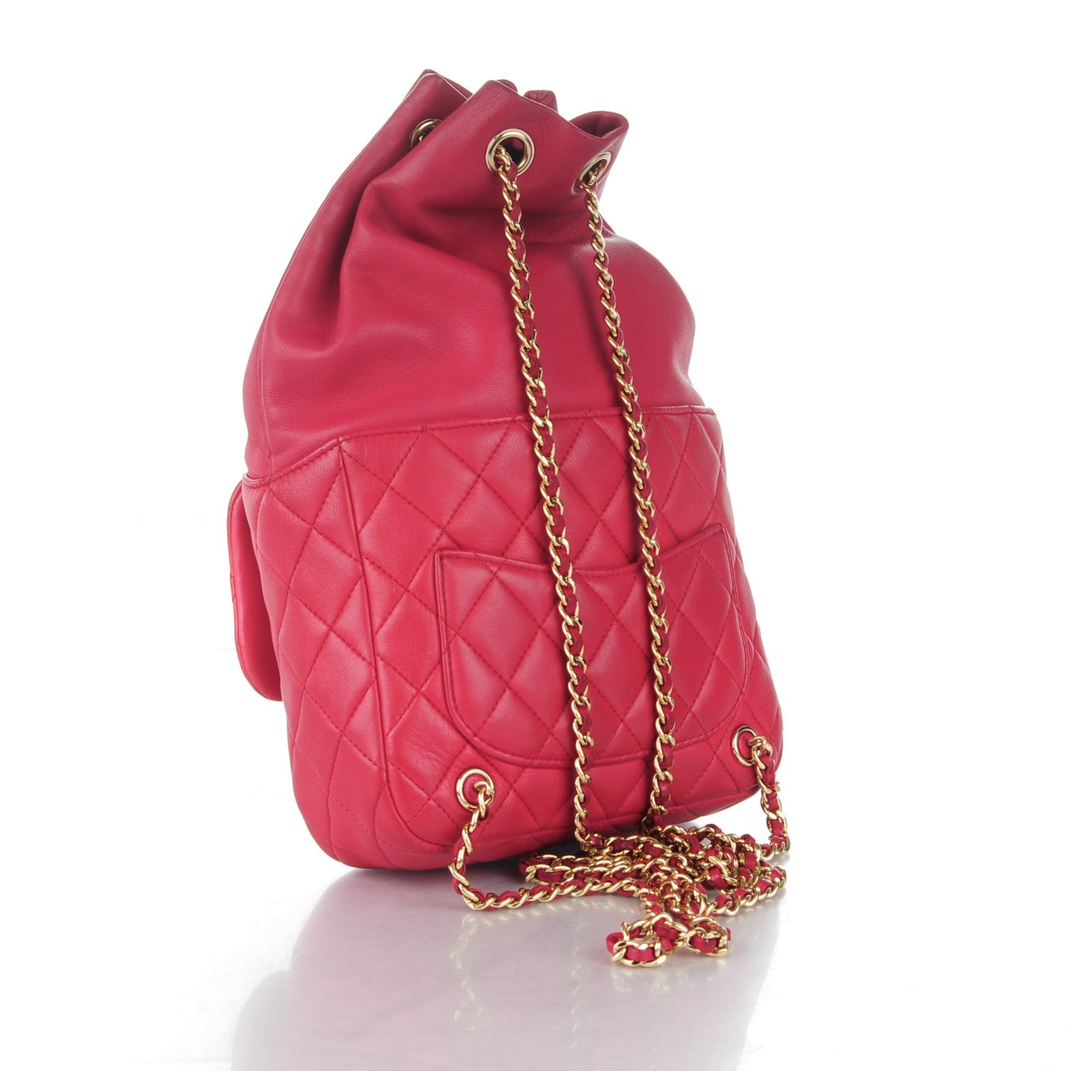 Chanel Lambskin Quilted Small in Seoul Backpack Dark Pink 3 of 9