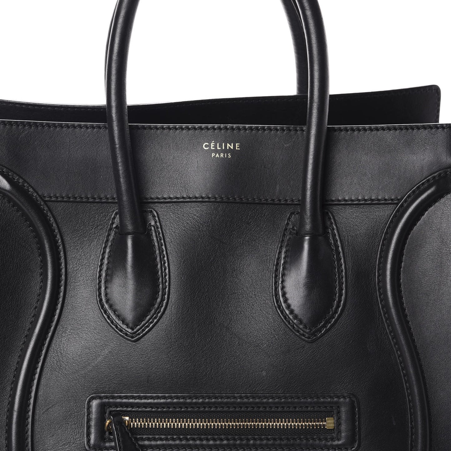 Smooth Calfskin Mini Luggage Black