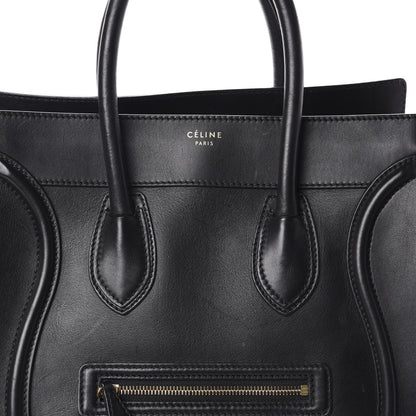 Celine Smooth Calfskin Mini Luggage Black 7 of 9