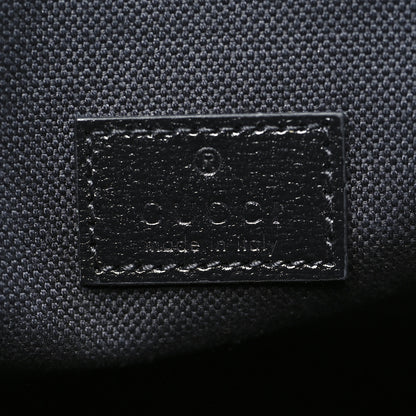 Gucci GG Supreme Monogram Azalea Calfskin Retro Interlocking G Large Duffle Bag Black Grey 5 of 8