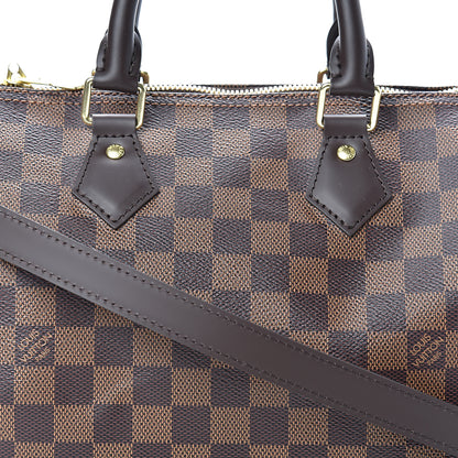 Louis Vuitton Damier Ebene Speedy Bandouliere 25 7 of 10