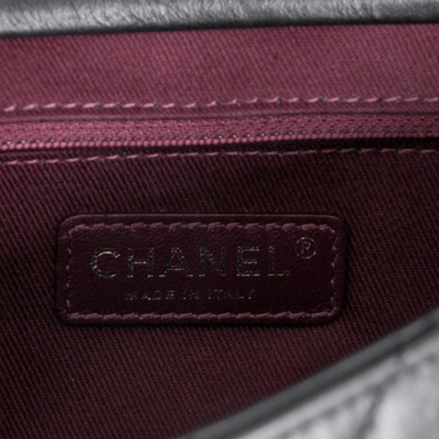 Calfskin Quilted Large Single Flap Black