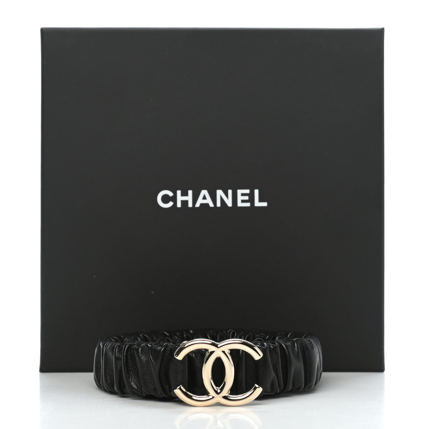 Lambskin CC Belt 80 Black