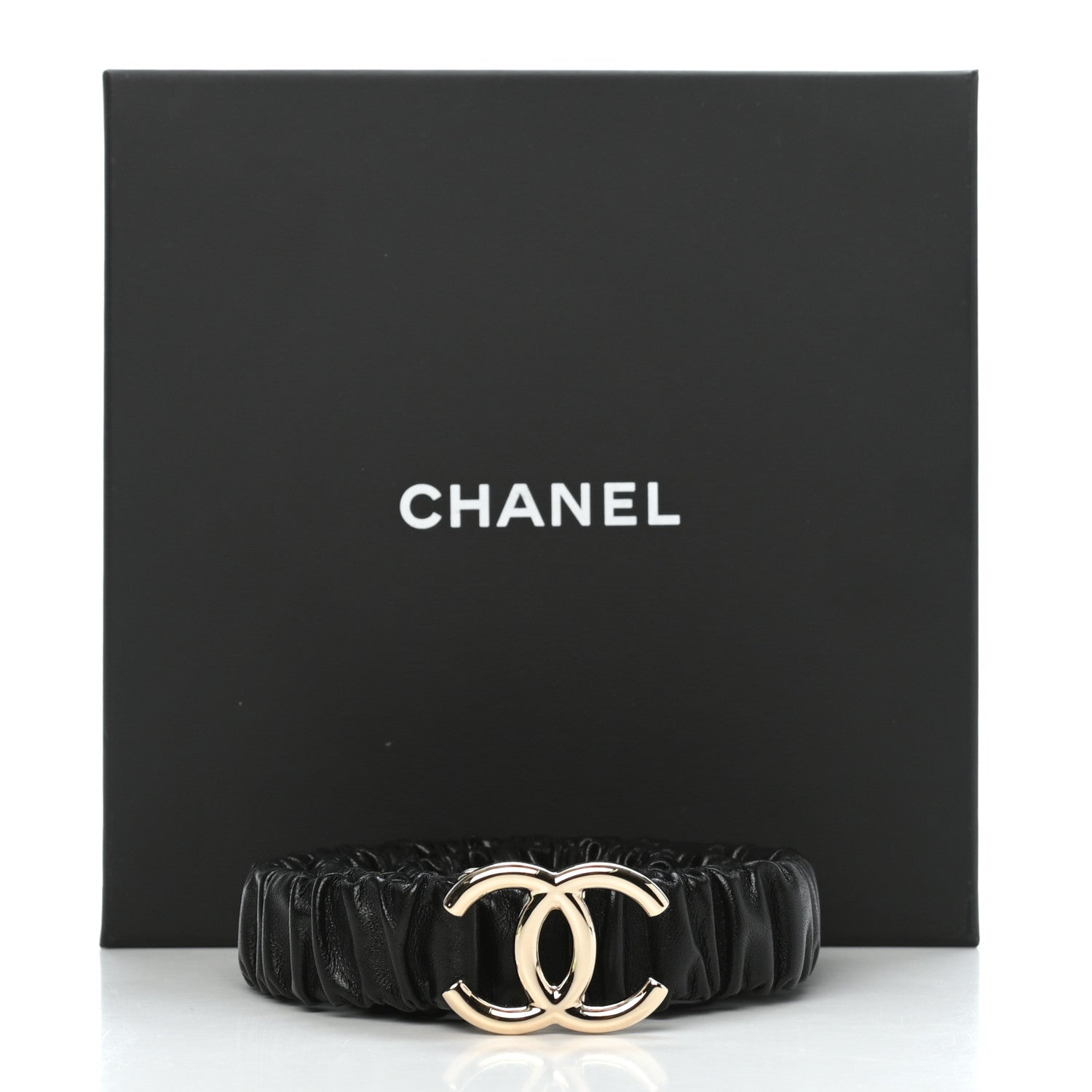 Chanel Lambskin CC Belt 80 Black 4 of 4