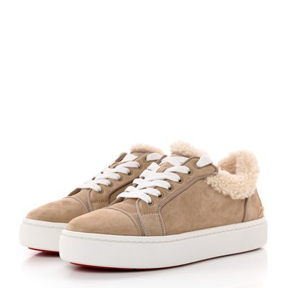 Christian Louboutin Suede Shearling Fun Vierissima Flat Sneakers 37 Atlas 37 3 of 11