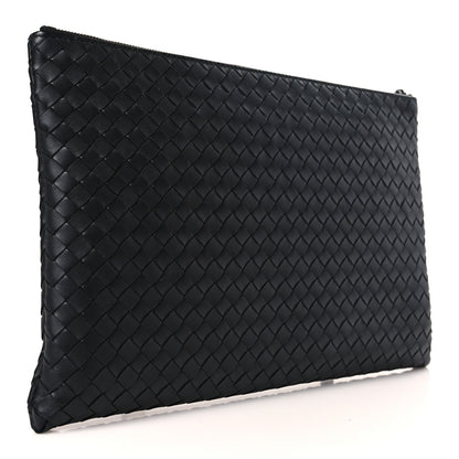 Bottega Veneta Nappa Intrecciato Medium Zip Pouch Black 3 of 9