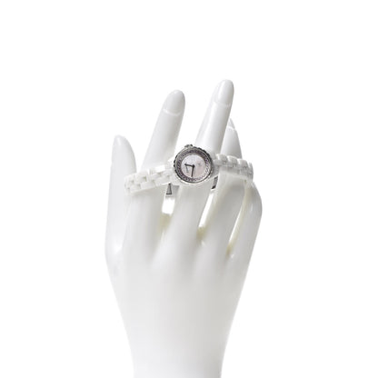 Chanel Stainless Steel Ceramic Pink Sapphire 19mm J12 Quartz Watch White 2 of 7