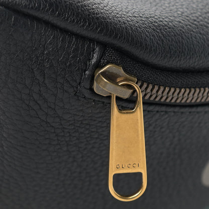 Gucci Grained Calfskin Logo Belt Bag Black 9 of 9