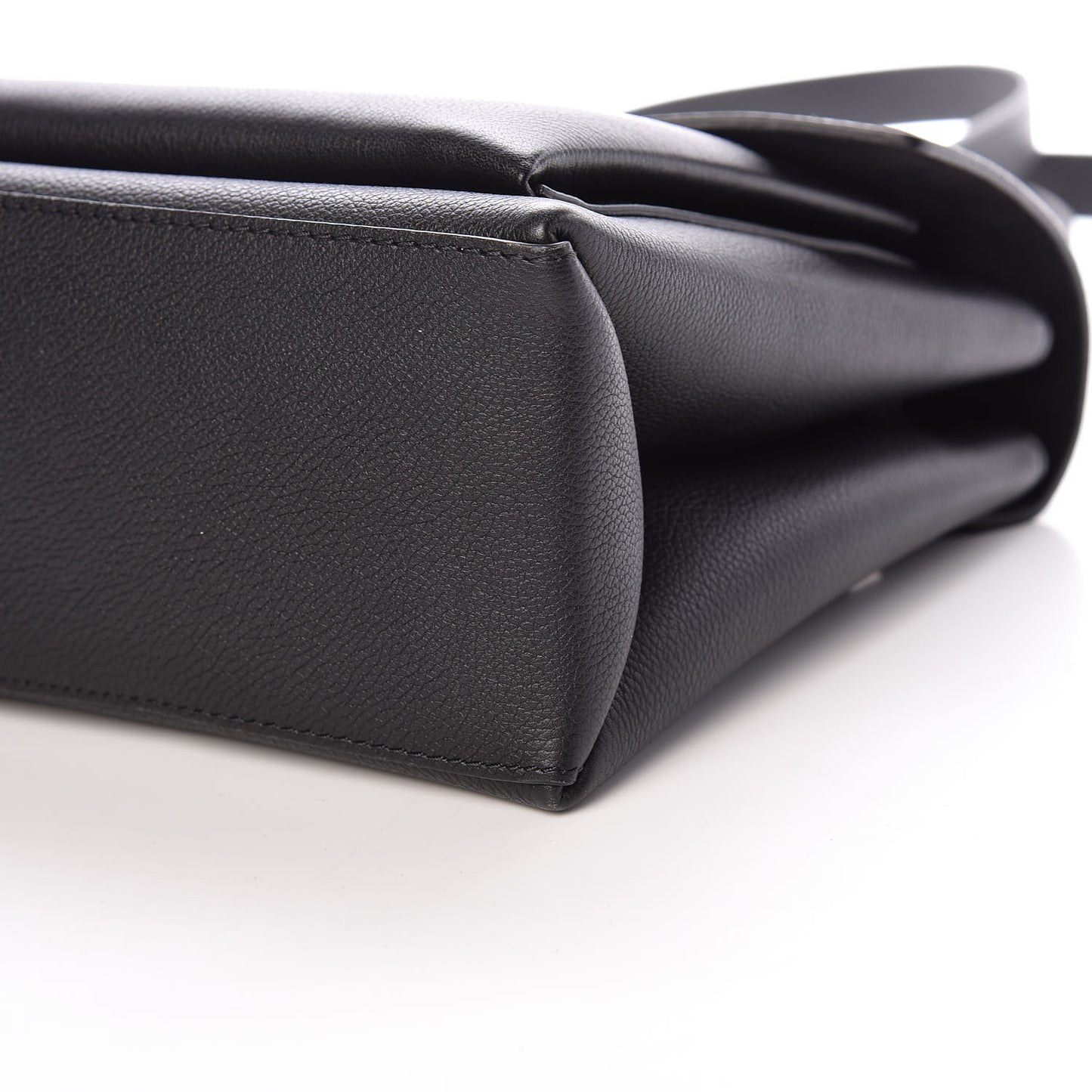 Soft Calfskin My Lockme Top Handle Black
