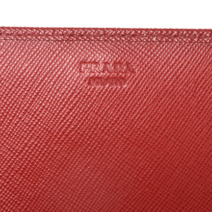 Prada Saffiano Metal Mini Crossbody Wallet Rosso 7 of 9