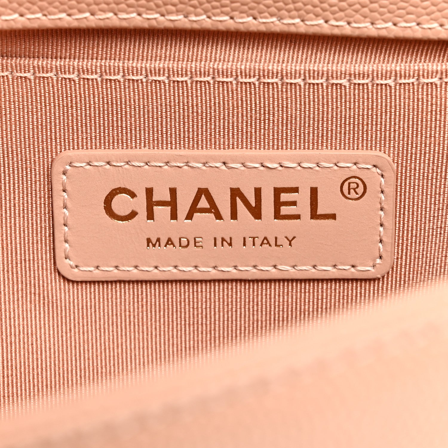 Chanel Caviar Chevron Quilted Medium Boy Flap Beige 6 of 10
