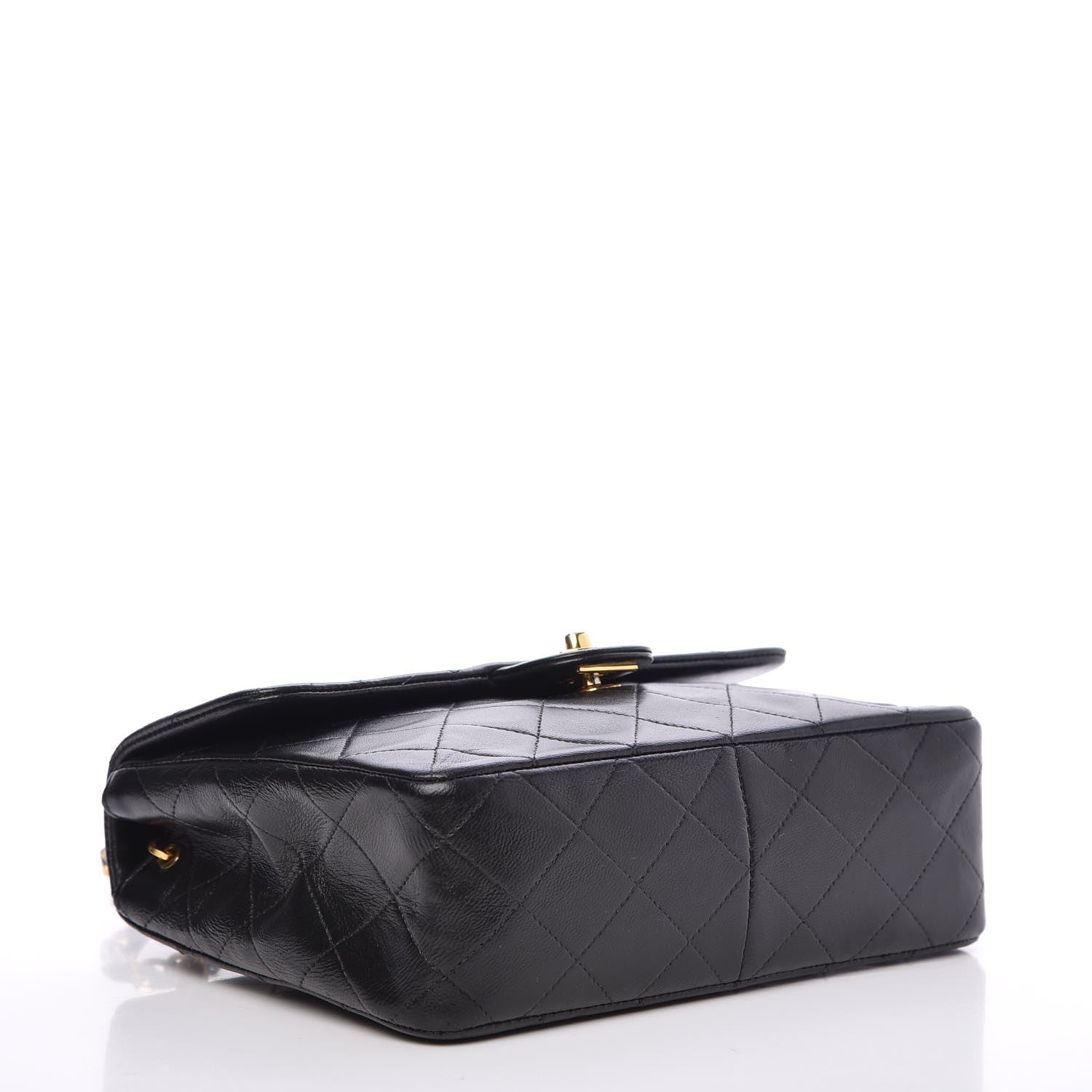 Chanel Lambskin Quilted Mini Square Flap Black 4 of 8