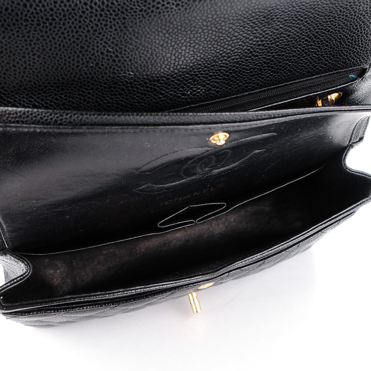 Chanel Caviar Quilted Medium Double Flap Black 5 of 9