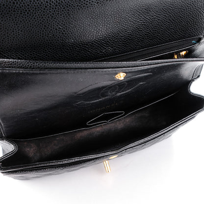 Chanel Caviar Quilted Medium Double Flap Black 5 of 9