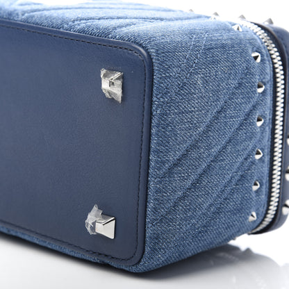 MCM Denim Rockstar Vanity Case Blue 7 of 9