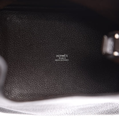 Hermes Taurillon Clemence Picotin 18 PM Chocolate 6 of 11