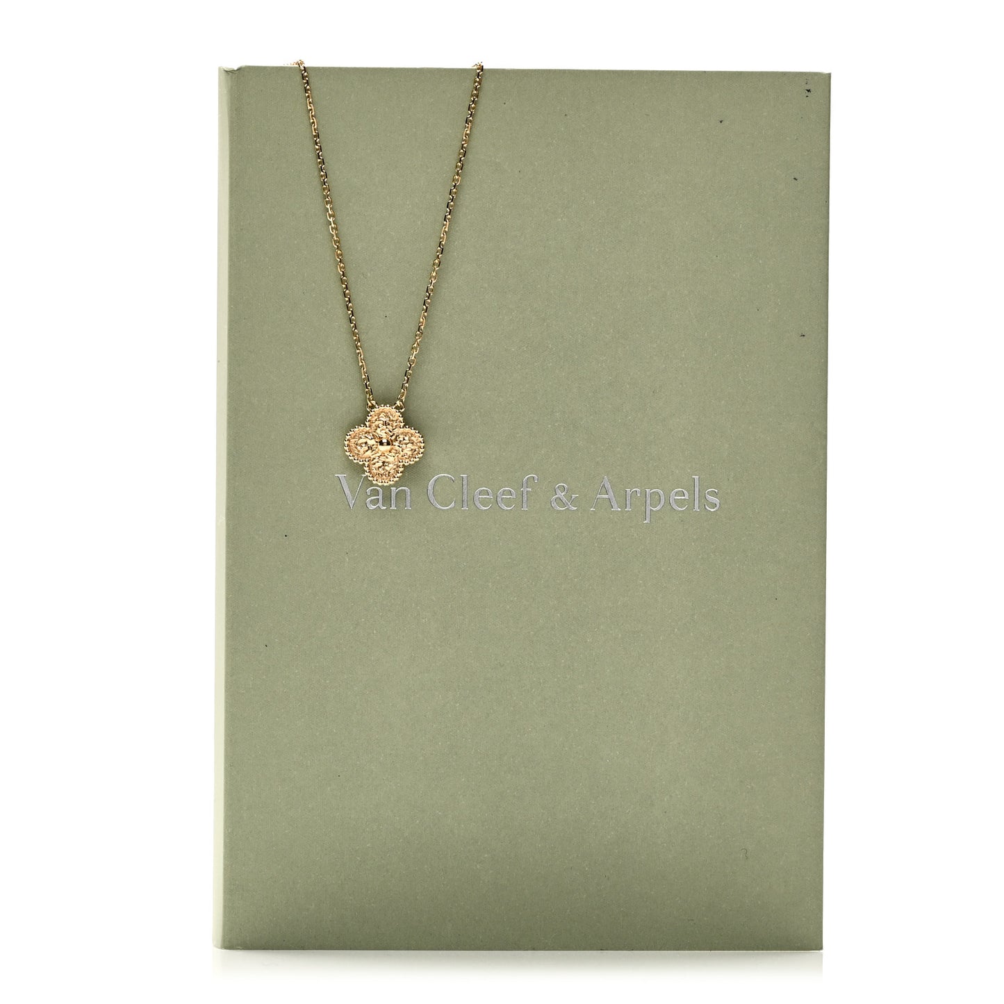 18K Yellow Gold Vintage Alhambra Pendant Necklace
