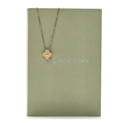Van Cleef & Arpels 18K Yellow Gold Vintage Alhambra Pendant Necklace 5 of 5