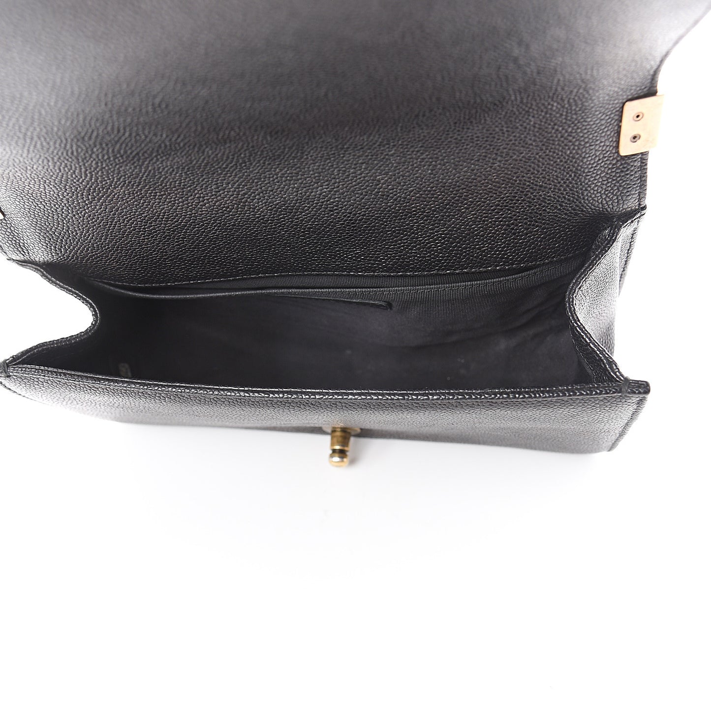 Caviar Quilted Medium Boy Flap Black