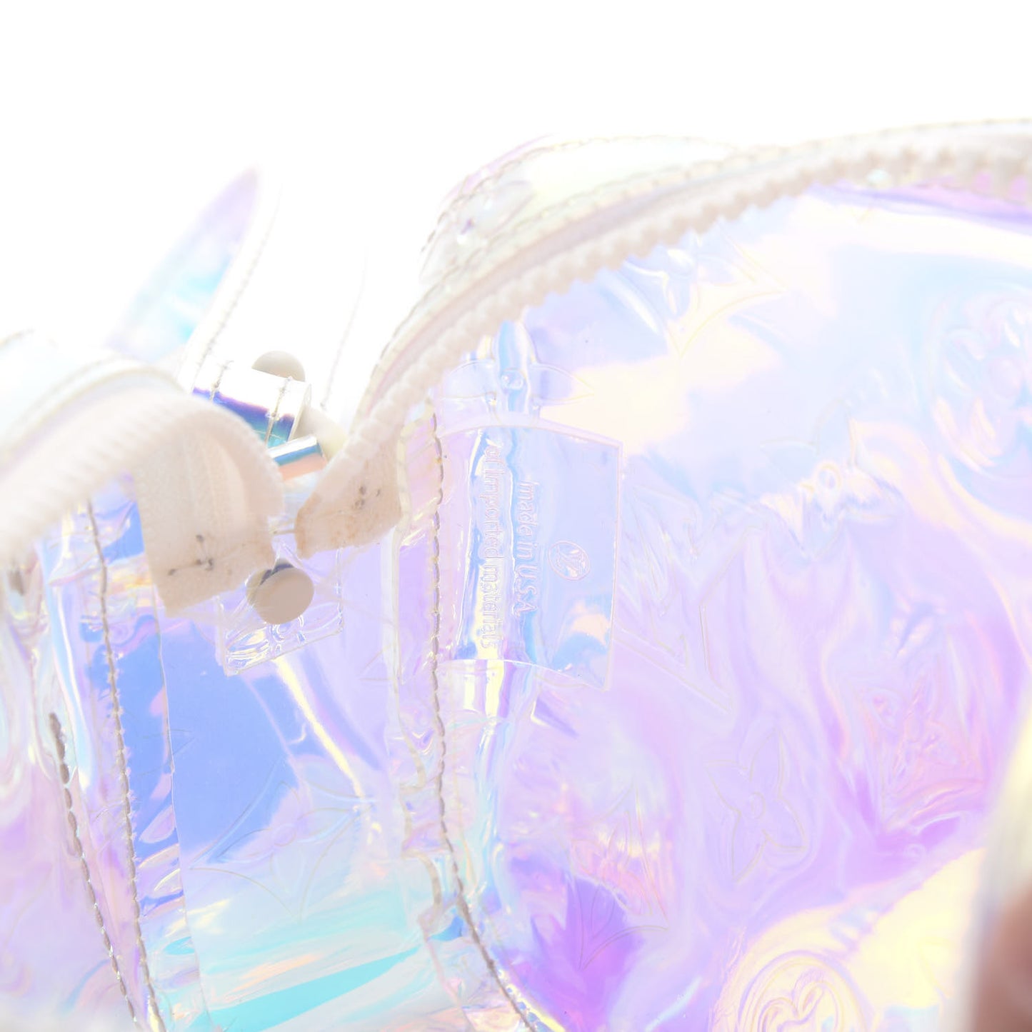 PVC Monogram Pochette Volga Iridescent Prism