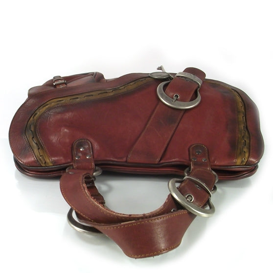 Christian Dior Leather Large Gaucho Double Saddle Bag 5 of 8