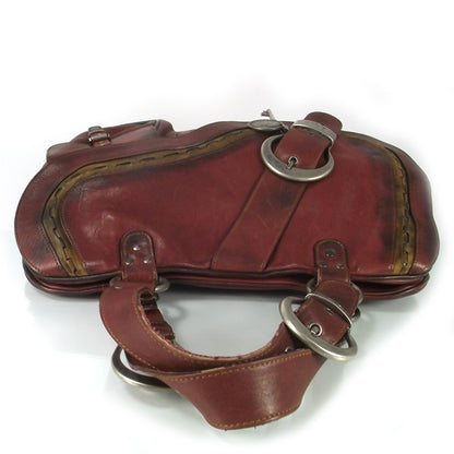 Christian Dior Leather Large Gaucho Double Saddle Bag 5 of 8