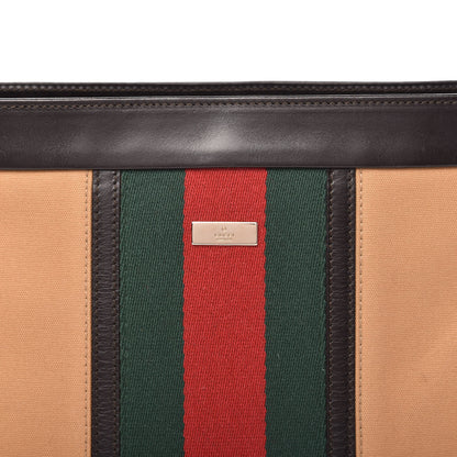 Gucci Canvas Web Hobo Dark Brown 10 of 10