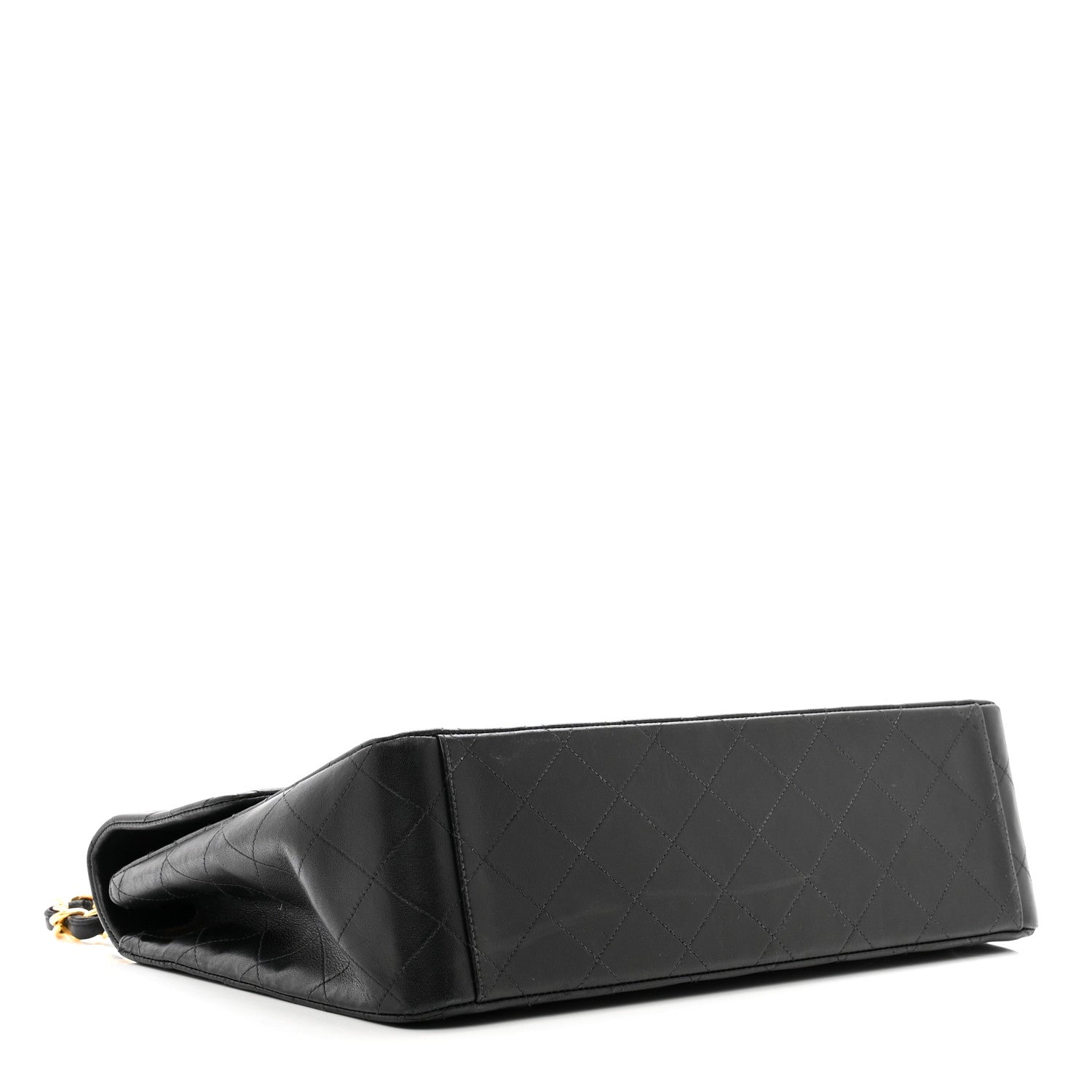 Chanel Lambskin Quilted XL Jumbo Single Flap Black 4 of 11