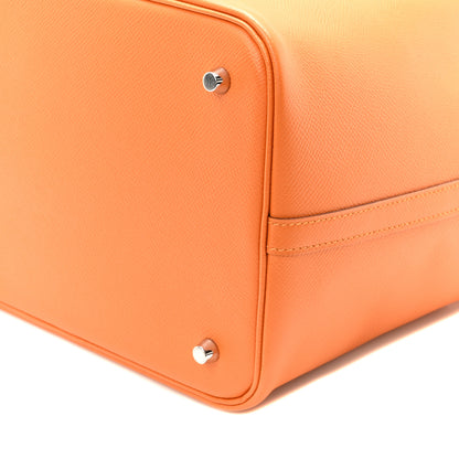 Hermes Epsom Tressage De Cuir Picotin Lock 22 MM Abricot Rose Azalee Gold 9 of 9