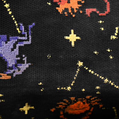Christian Dior Canvas Pixel Zodiac Embroidered Medium Lady D-Lite Nero Multicolor 11 of 13