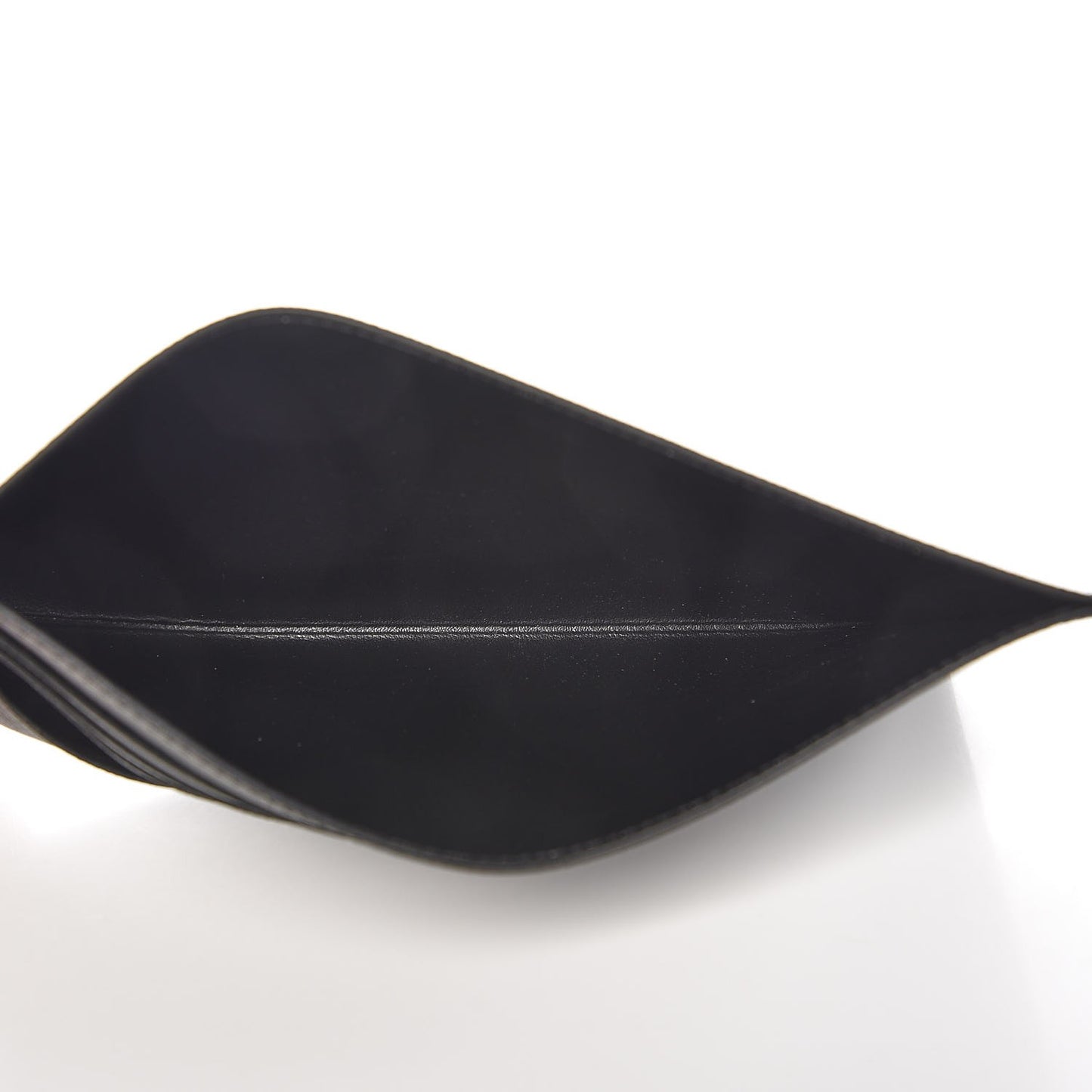 Calfskin Felicie Chain Wallet Card Holder Insert Black