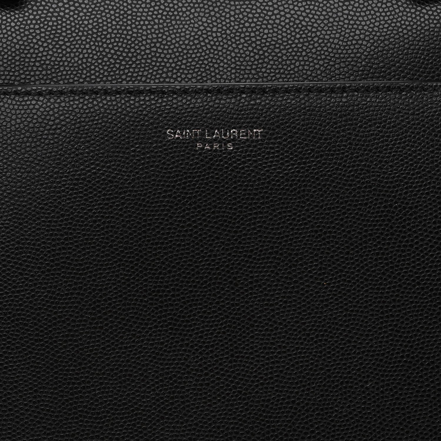 Saint Laurent Grain De Poudre Medium Uptown Tote Black 9 of 11