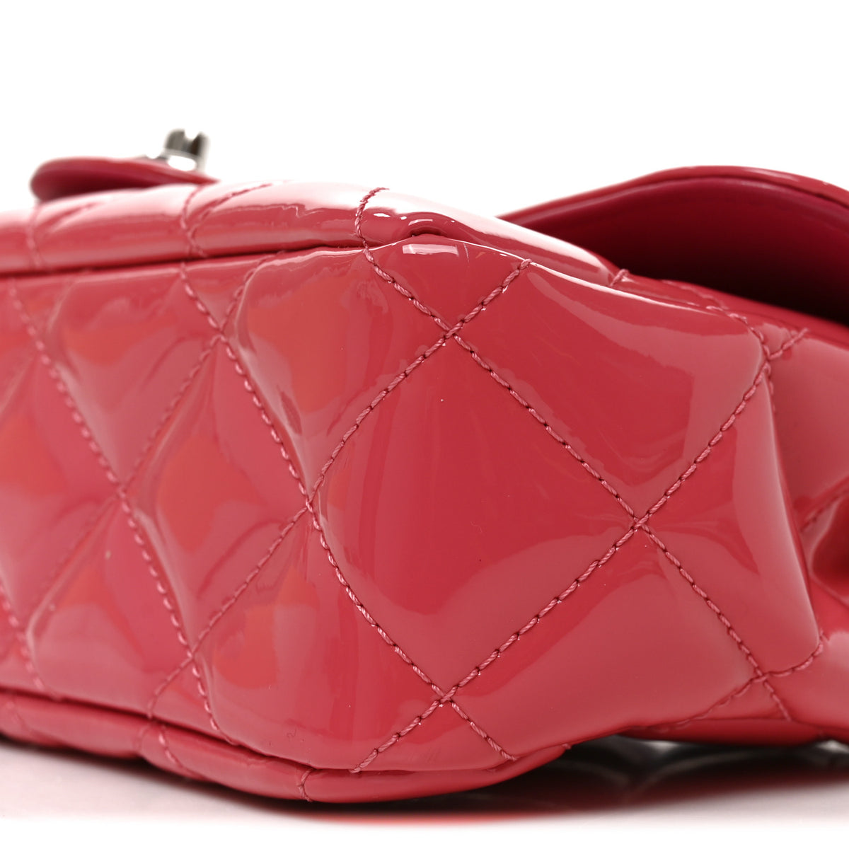 Chanel Patent Quilted Small Coco Shine Flap Pink 10 of 10