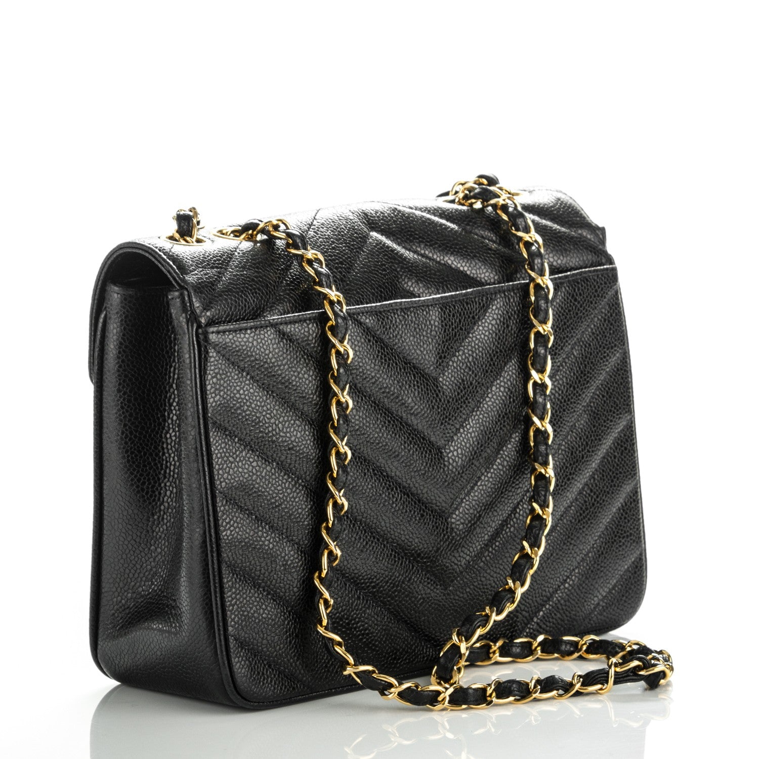 Chanel Caviar Quilted Small Single Flap Black 3 of 9