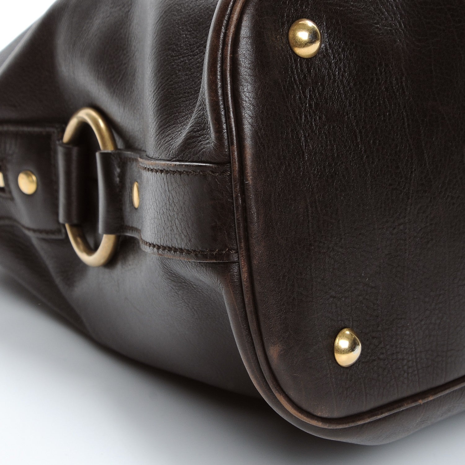 Saint Laurent Calfskin Oversized Muse Brown 8 of 8