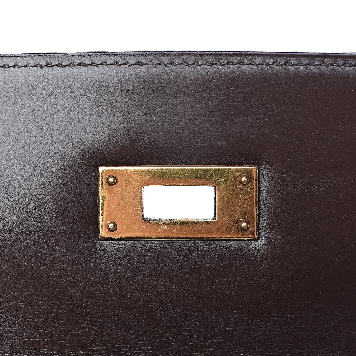 Hermes Box Kelly Retourne 32 Chocolate 25 of 64