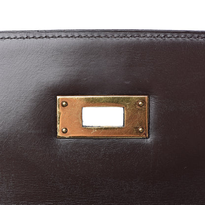 Hermes Box Kelly Retourne 32 Chocolate 25 of 64