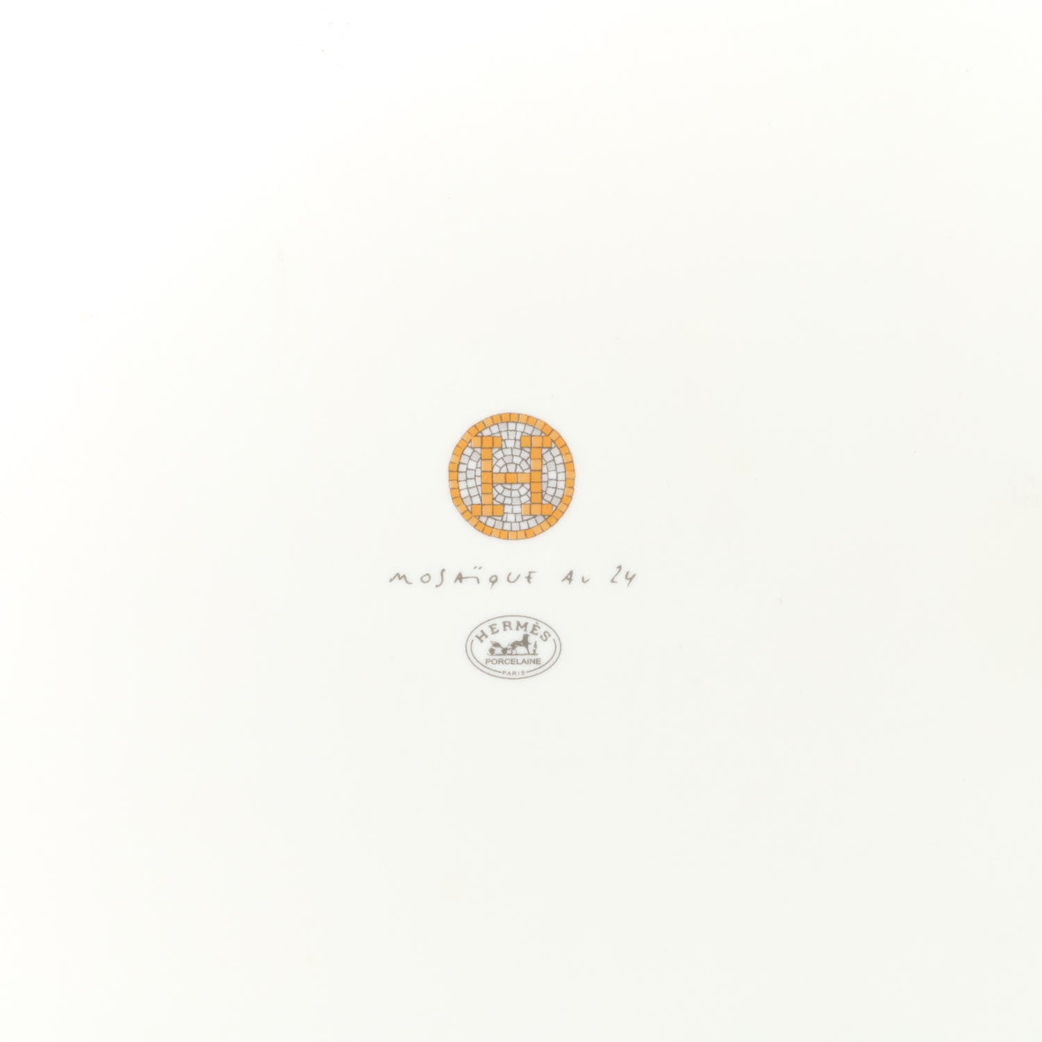 Hermes Porcelain Mosaique au 24 Tart Platter 3 of 6