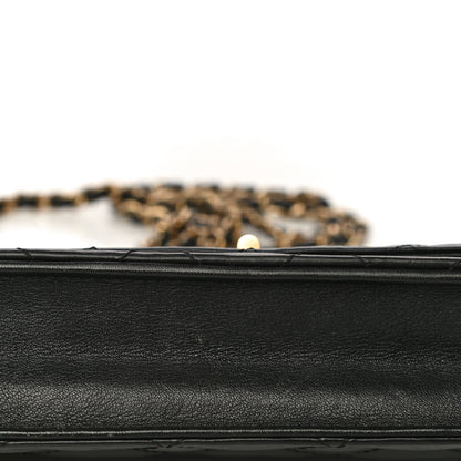 Chanel Aged Calfskin Quilted Reissue Wallet On Chain WOC Black 26 of 27