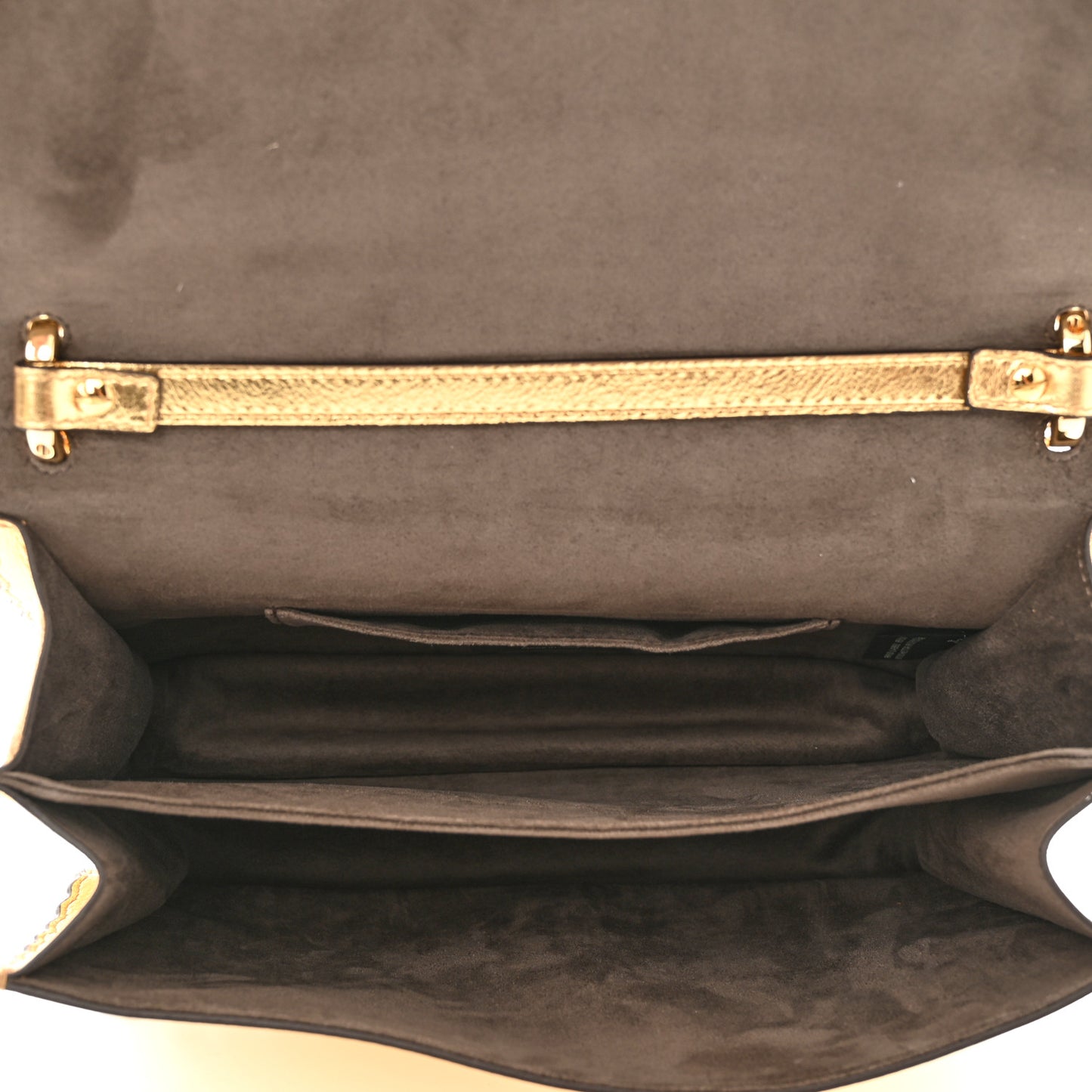 Metallic Calfskin Wonder Monster Kan I Shoulder Bag Gold