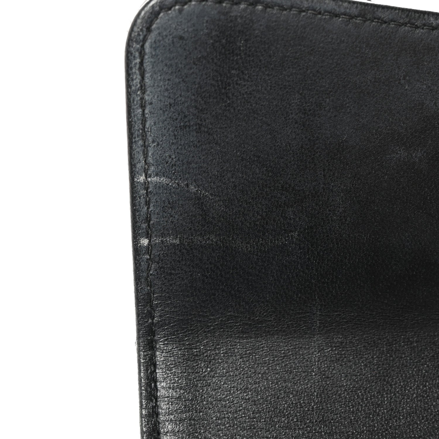 Chanel Lambskin Quilted Large Flap Gusset Wallet Black 11 of 19