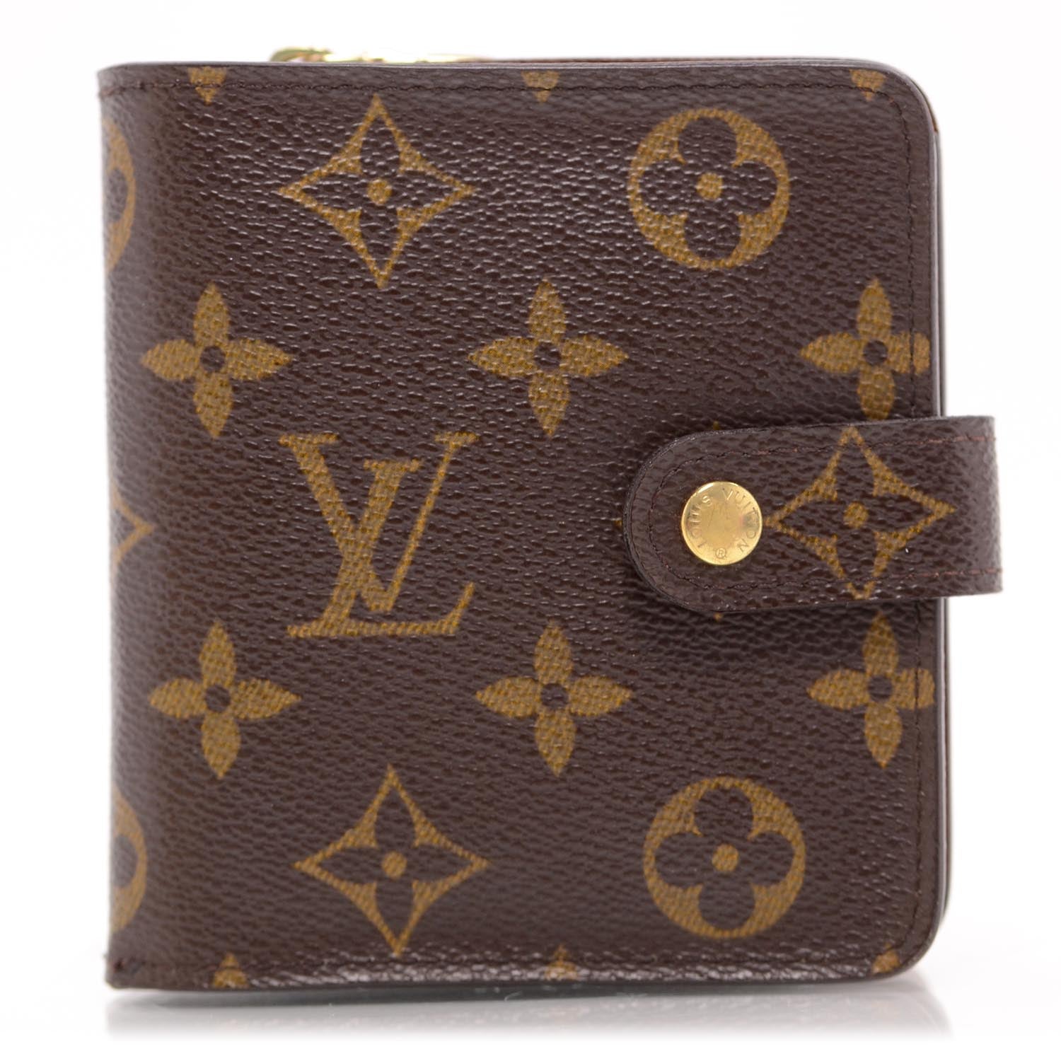 Louis Vuitton Monogram Compact Zippe Zipped Wallet 1 of 8
